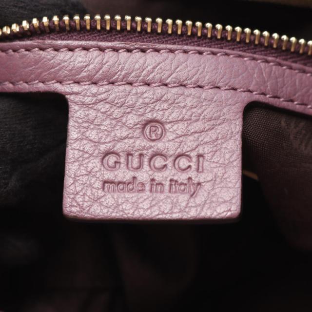 グッチ GUCCI ショルダーバッグ バッグ レザー レディース パープル系