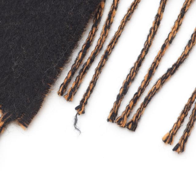 ロエベ LOEWE アナグラム マフラー 衣料品 ウール レディース ブラック  