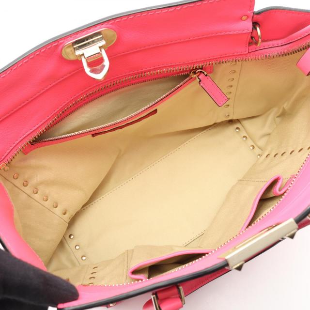 Valentino GARAVANI ロックスタッズ 2way バッグ ピンク ヴァレンチノ