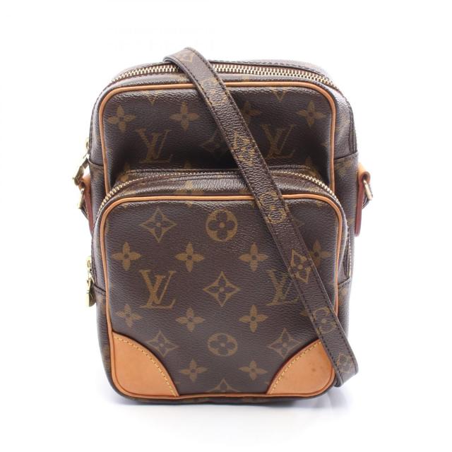 ルイ・ヴィトン LOUIS VUITTON アマゾン ショルダーバッグ バッグ PVCコーティングキャンバス レザー モノグラム レディース ブラウン系 M45236 【中古】
