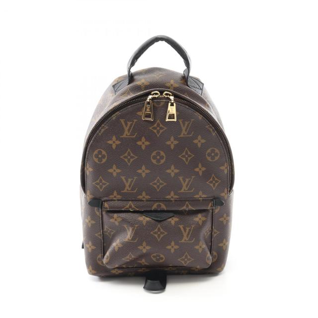 ルイ・ヴィトン LOUIS VUITTON パームスプリングスPM リュックサック バックパック バッグ PVCコーティングキャンバス レザー モノグラム レディース ブラウン系 / ブラック系 M41560 【中古】