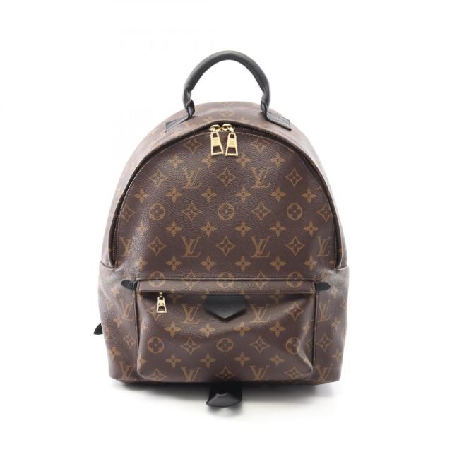ルイ・ヴィトン LOUIS VUITTON パームスプリングス バックパックMM リュックサック バックパック バッグ PVCコーティングキャンバス レザー モノグラム レディース ブラウン系 M41561 【中古】