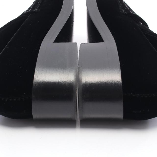 シャネル CHANEL ローファー 靴 ファブリック レディース ブラック系  