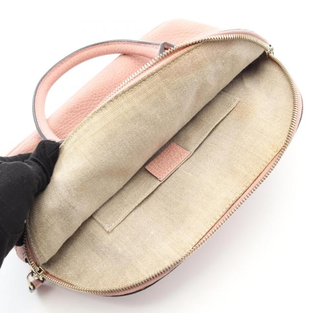 グッチ GUCCI インターロッキング G ハンドバッグ バッグ レザー
