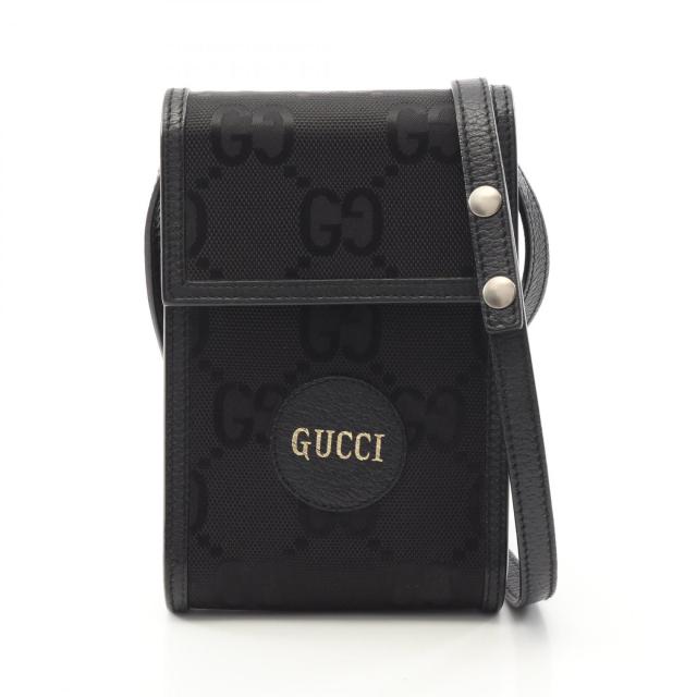 グッチ GUCCI グッチ オフ ザ グリッド ミニバッグ GG柄 ショルダーバッグ バッグ ナイロン レザー メンズ ブラック系 625599 【中古】