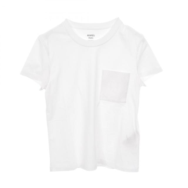 エルメス HERMES モザイク カットソー 衣料品 トップス コットン レディース ホワイト系 【中古】