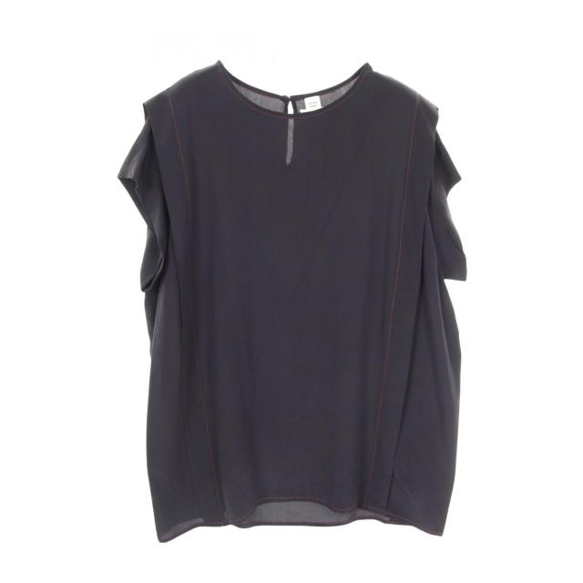 エルメス HERMES ブラウス 衣料品 トップス シルク シルク レディース ネイビー系 【中古】