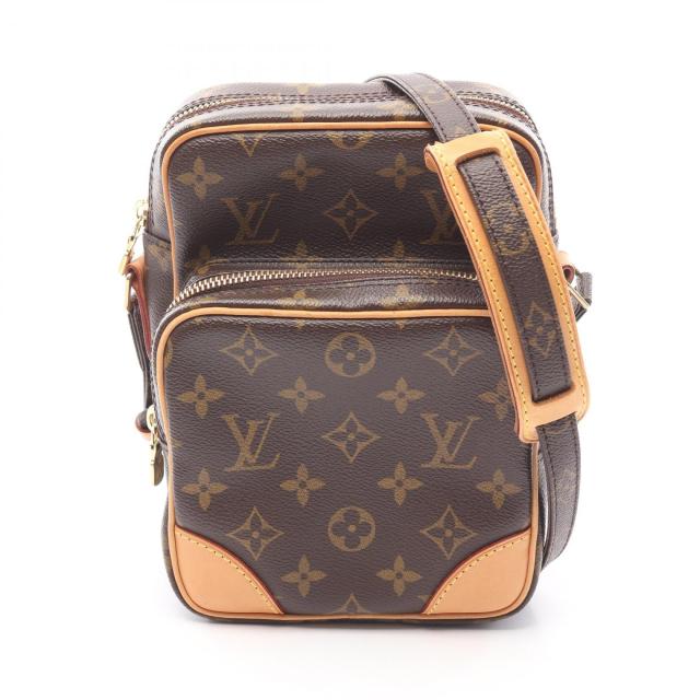 ルイ・ヴィトン LOUIS VUITTON アマゾン ショルダーバッグ バッグ PVCコーティングキャンバス レザー モノグラム レディース ブラウン系 M45236 【中古】