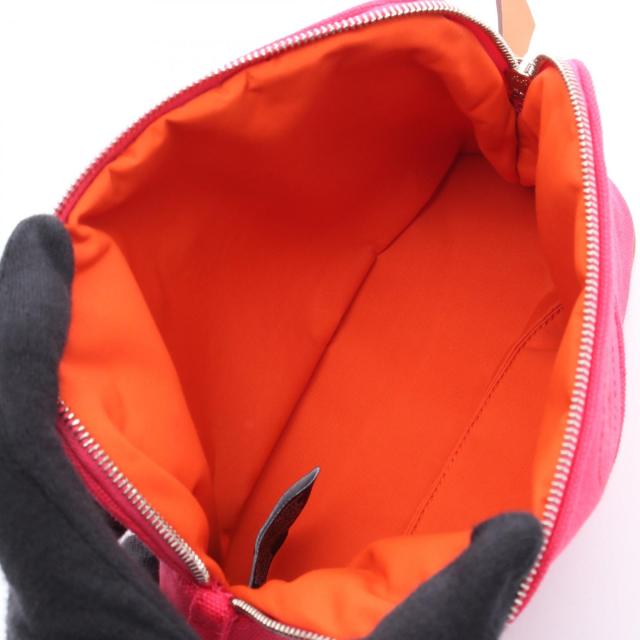 HERMES★ボリードポーチ MM ピンク エルメス　ハイビスカス エルメス ボリード ポーチMM ハイビスカス レディース キャンバス 新品