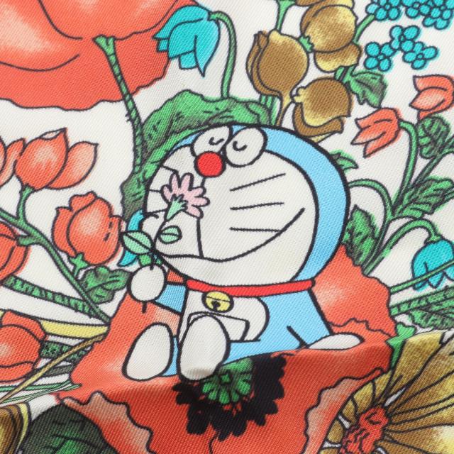 グッチ GUCCI GUCCI × ドラえもん スカーフ 衣料品 シルク レディース