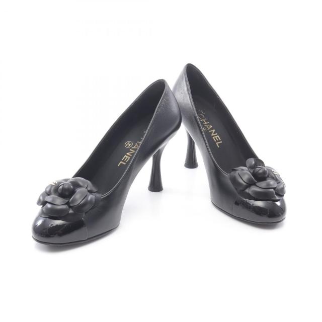 シャネル カメリア オープン トゥ パンプス 正規品 シャネル カメリア オープン トゥ パンプス 正規品