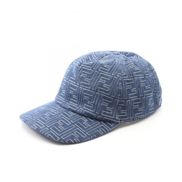 フェンディ FENDI FFロゴ キャップ 帽子 デニム メンズ ブルー系 FXQ768AV93F0RBB 【新品】