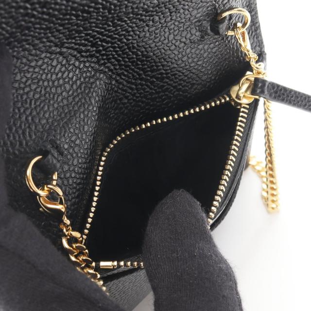 トムブラウン THOM BROWNE カードケース アクセサリー レザー レディース ブラック系 FAW103A00198001 【新品】