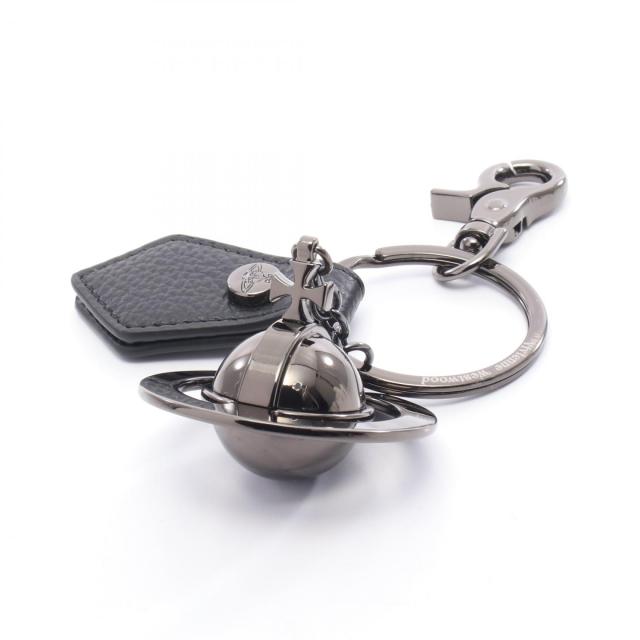 ヴィヴィアンウエストウッド Vivienne Westwood オーブ キーホルダー アクセサリー レザー メタル メンズ レディース シルバー系 / ブラック系 8203011IUOM0014N403 【新品】
