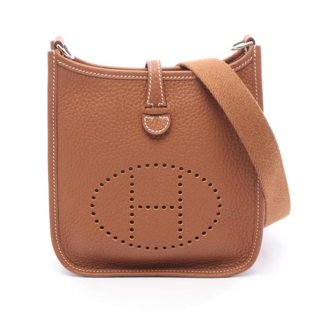 エルメス HERMES エヴリンTPM ゴールド ショルダーバッグ バッグ トリヨンクレマンス トリヨンクレマンス レディース ブラウン系 【中古】