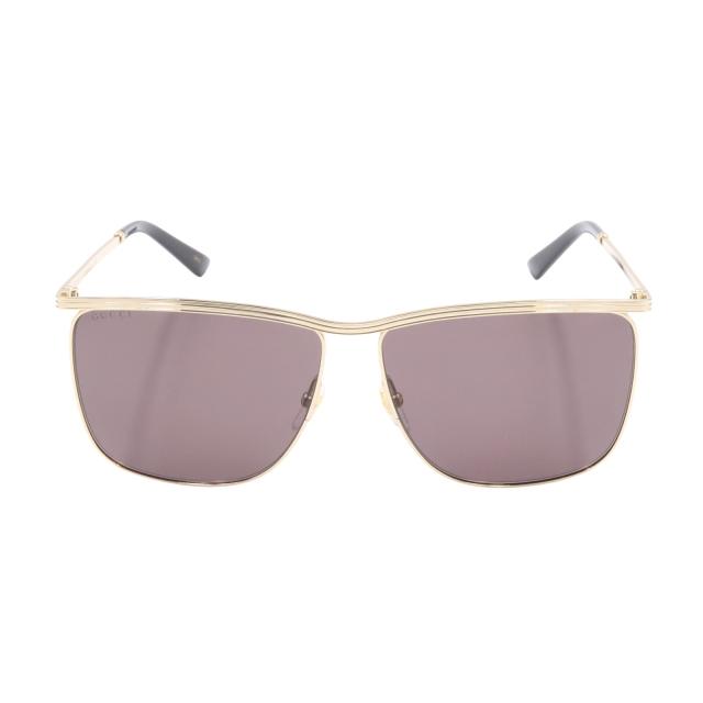グッチ GUCCI サングラス サングラス 衣料品 プラスチック メタル メンズ レディース ゴールド系 GG0821S-001/INT/SUN 【新品】