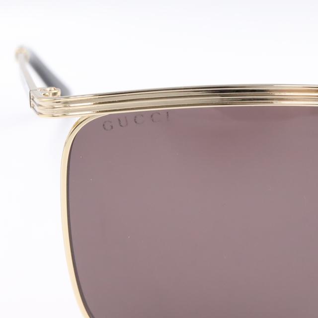グッチ GUCCI サングラス サングラス 衣料品 プラスチック メタル メンズ レディース ゴールド系 GG0821S-001/INT/SUN 【新品】 グッチ GUCCI サングラス サングラス 衣料品 プラスチック メタル