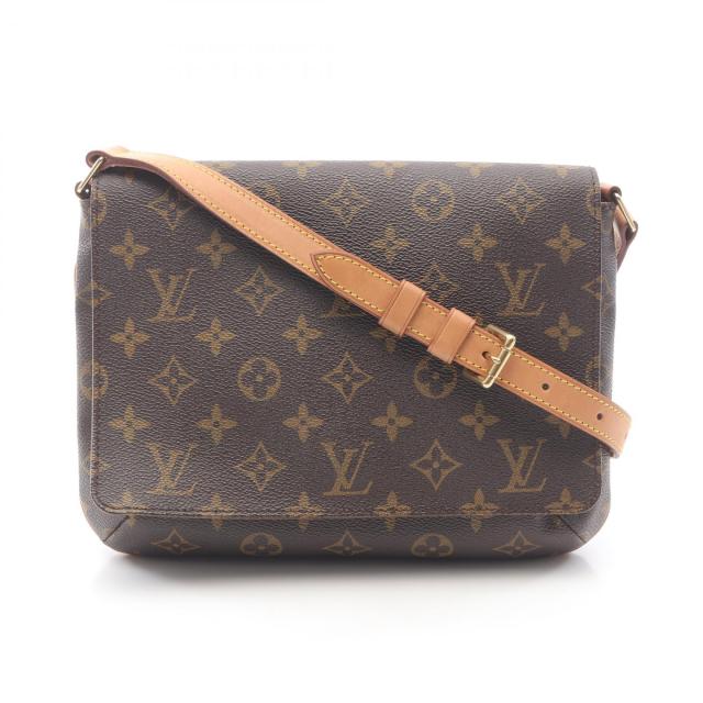 ルイ・ヴィトン LOUIS VUITTON ミュゼットタンゴ ショートストラップ ショルダーバッグ バッグ PVCコーティングキャンバス レザー モノグラム レディース ブラウン系 M51257 【中古】