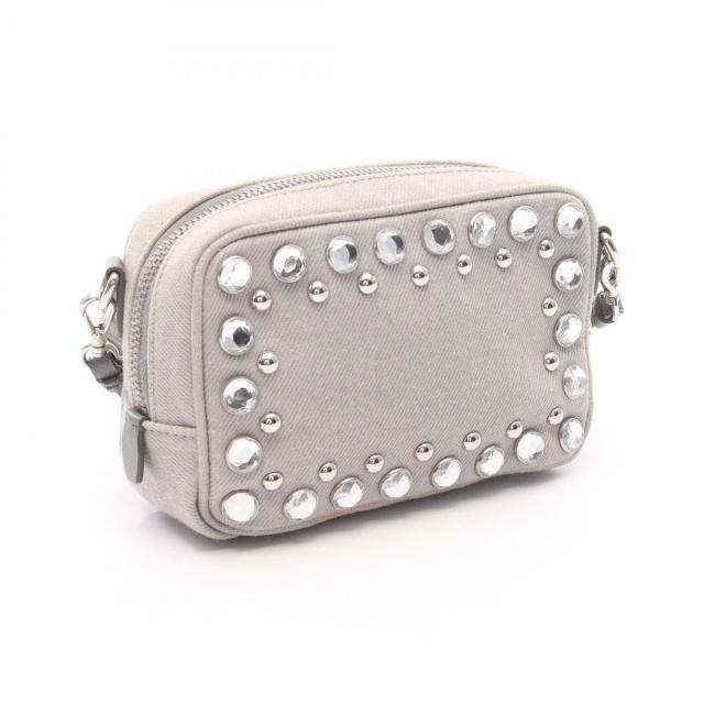 プラダ PRADA ショルダーバッグ バッグ キャンバス サフィアーノレザー