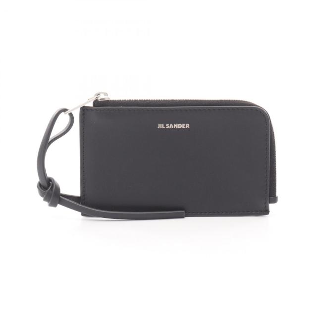 ジルサンダー JIL SANDER GIRO ENVELOPE EW カードケース アクセサリー レザー メンズ レディース ブラック系 J25UI0011 【中古】