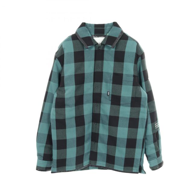 モンクレール MONCLER GENIUS 7 FRAGMENT HIROSHI FUJIWARA SIMMON ダウンジャケット 衣料品 アウター コットン メンズ グリーン系 / ブラック系 【中古】