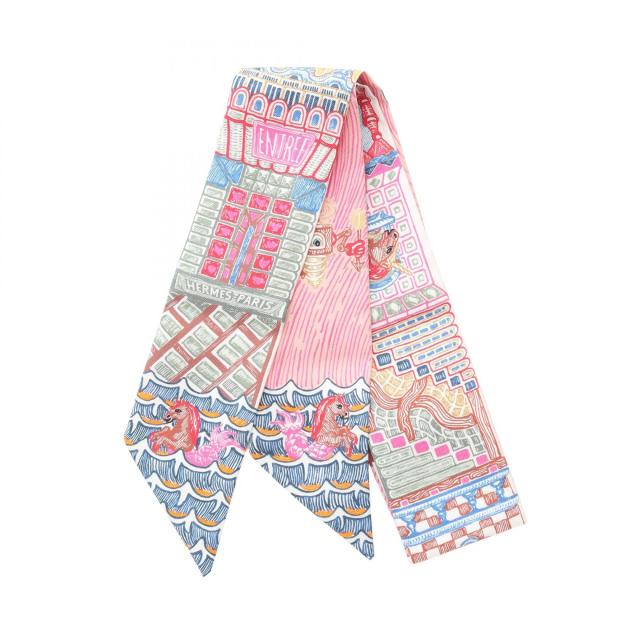 エルメス シルクスカーフ ピンク系 エルメス カレ90 シルクスカーフ