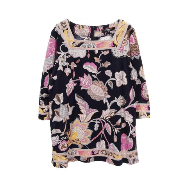 レオナールファッション LEONARD FASHION カットソー 衣料品 トップス コットン レディース ネイビー系 / ピンク系 / マルチカラー 399609 【中古】