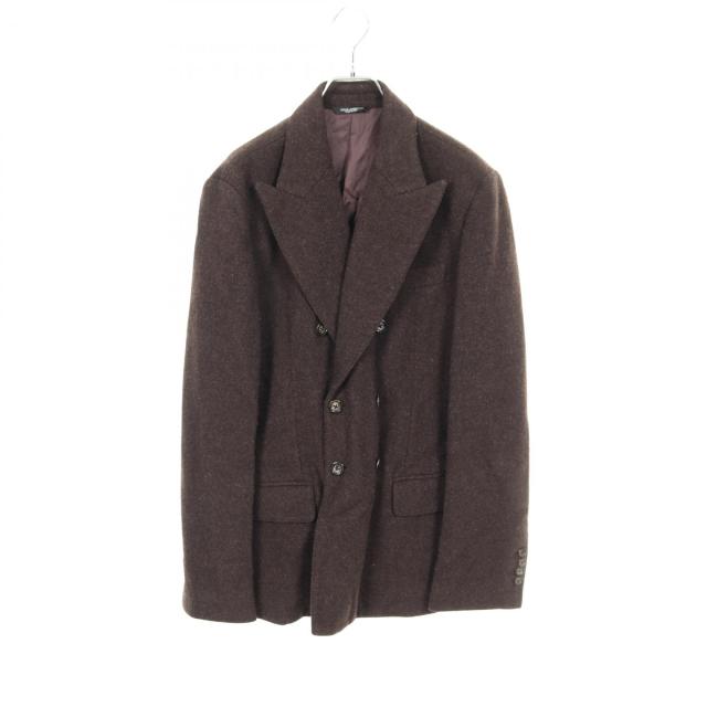 ドルチェアンドガッバーナ DOLCE & GABBANA テーラードジャケット 衣料品 アウター ウール レディース ブラウン系 【中古】