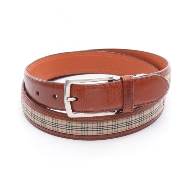 Burberry 本革ベルト BURBERRY バーバリー ベルト レザー ブラウン