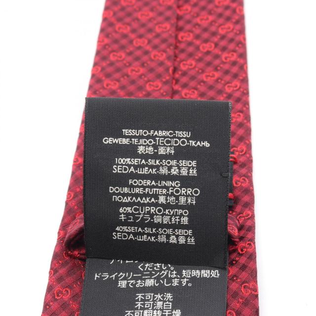 グッチ GUCCI GG柄 ネクタイ 衣料品 シルク メンズ ボルドー系 【中古】 グッチ GUCCI GG柄 ネクタイ 衣料品 シルク メンズ ボルドー系 【中古】