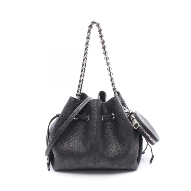 ルイ・ヴィトン LOUIS VUITTON ベラ ハンドバッグ バッグ レザー マヒナ レディース ブラック系 M57070 【中古】