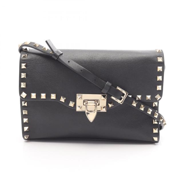 ヴァレンチノ Valentino ショルダーバッグ バッグ レザー レディース ブラック系 UW2B0181 【中古】