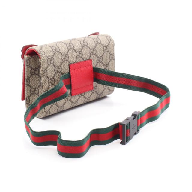 グッチ GUCCI GGスプリーム レインボーバタフライ ウエストバッグ ボディバッグ バッグ PVCコーティングキャンバス レザー レディース ベージュ系 / マルチカラー 552526 【中古】 グッチ GUCCI GGスプリーム レインボーバタフライ ウエストバッグ