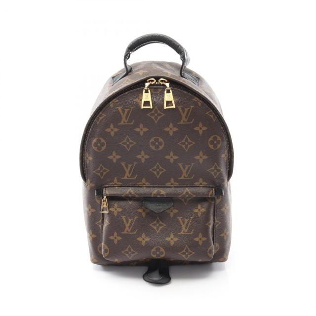 ルイ・ヴィトン LOUIS VUITTON パームスプリングスPM リュックサック バックパック バッグ PVCコーティングキャンバス レザー モノグラム レディース ブラウン系 / ブラック系 M41560 【中古】