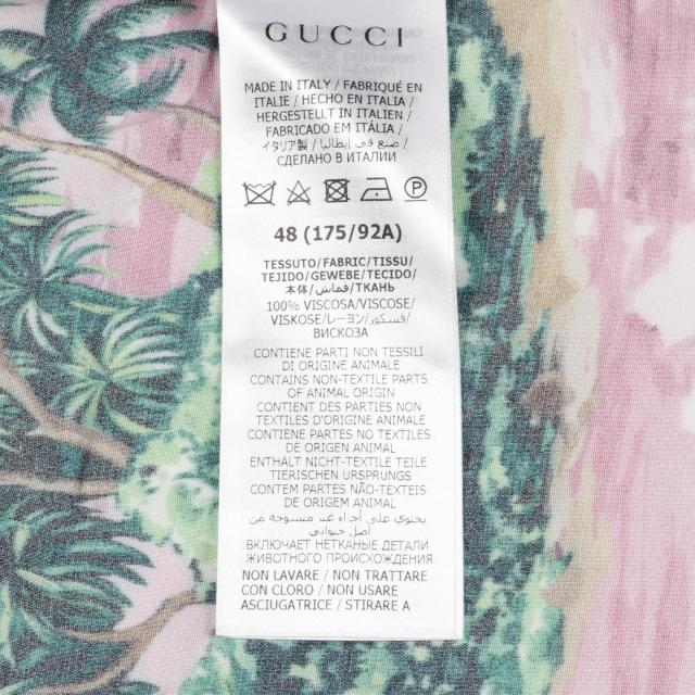 グッチ GUCCI Love Parade アロハ 衣料品 トップス レーヨン メンズ