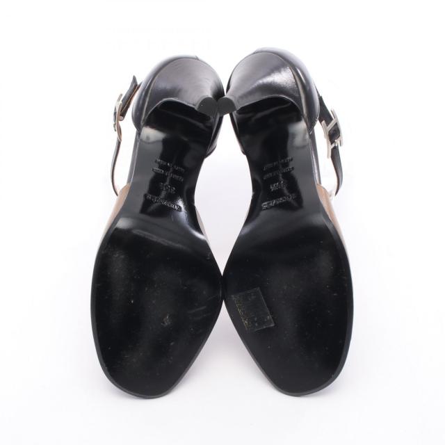 エルメス HERMES サンダル 靴 レザー レディース ブラウン系