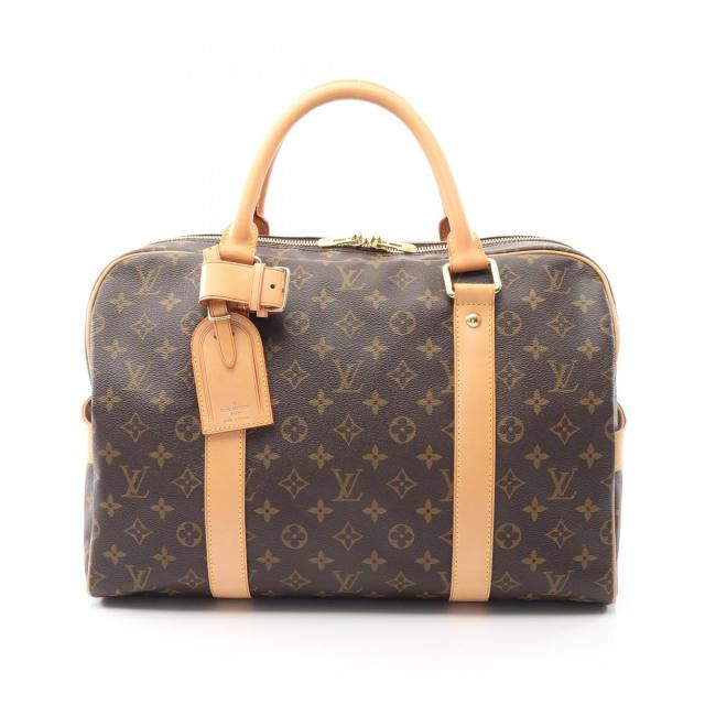 ルイ・ヴィトン LOUIS VUITTON キャリーオール ボストンバッグ バッグ PVCコーティングキャンバス レザー モノグラム メンズ レディース ブラウン系 M40074 【中古】