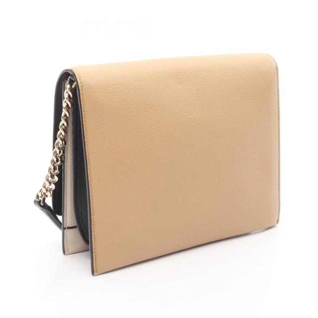 サルヴァトーレフェラガモ Salvatore Ferragamo ガンチーニ ショルダーバッグ バッグ レザー レディース ベージュ系 / ブラック系 / アイボリー系 21 H984 【中古】 サルヴァトーレフェラガモ Salvatore Ferragamo ガンチーニ ショルダー