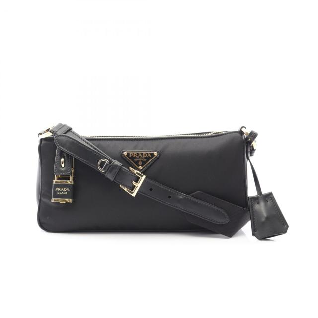 プラダ PRADA TESSUTO＋VITELLO ショルダーバッグ バッグ ナイロン レザー レディース ブラック系 1BC2342C8QF0002NDO 【新品】