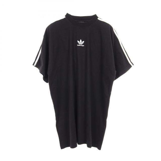 バレンシアガ BALENCIAGA BALENCIAGA × adidas カットソー 衣料品 トップス コットン メンズ ブラック系 【中古】