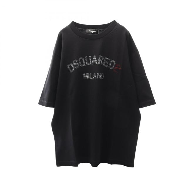 ディースクエアード DSQUARED2 カットソー 衣料品 トップス コットン メンズ ブラック系 S74GD1399D20020900M 【新品】