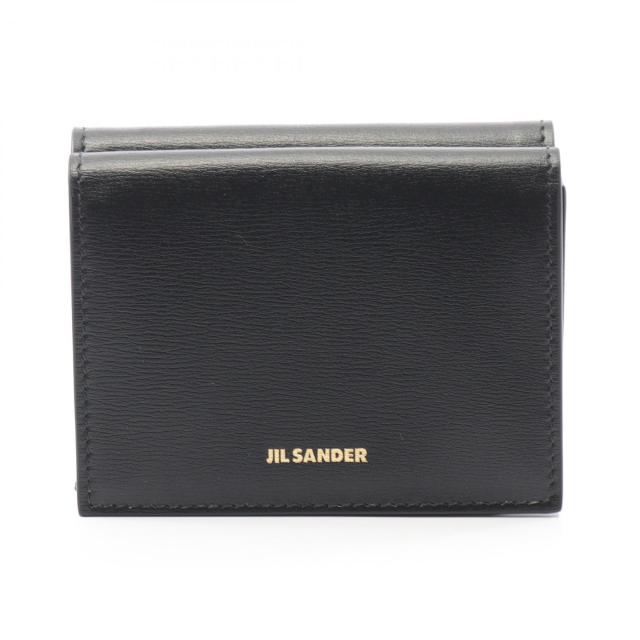 ジルサンダー JIL SANDER TINY WALLET 三つ折り財布 財布 レザー レディース ブラック系 J07UI0011P4840001 【新品】