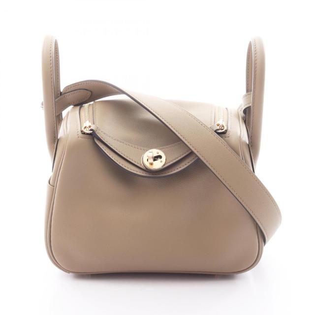 エルメス HERMES リンディ ミニ ヴェルソ ベージュマルファ グリミスティ ショルダーバッグ バッグ ヴォースイフト ヴォースイフト レディース ブラウン系 【中古】