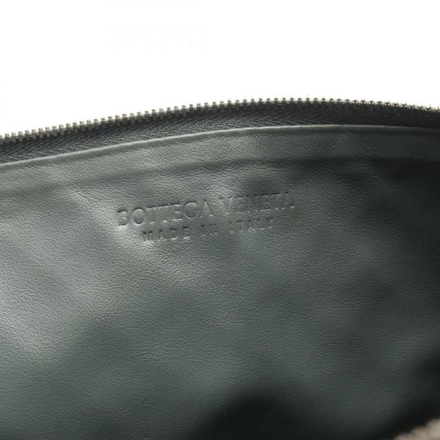 ボッテガヴェネタ BOTTEGA VENETA イントレチャート セカンドバッグ クラッチバッグ バッグ レザー メンズ レディース グリーン系 【中古】