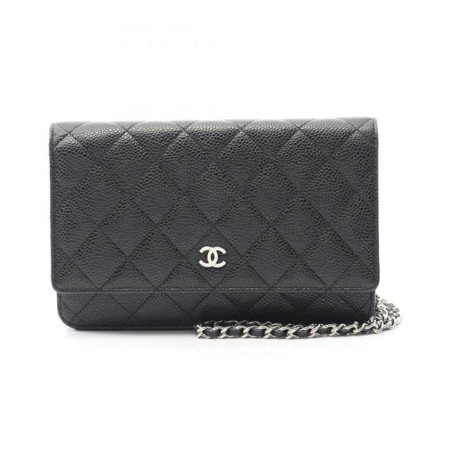 シャネル CHANEL マトラッセ ショルダーバッグ バッグ カーフ（牛革） レディース ブラック系 【中古】
