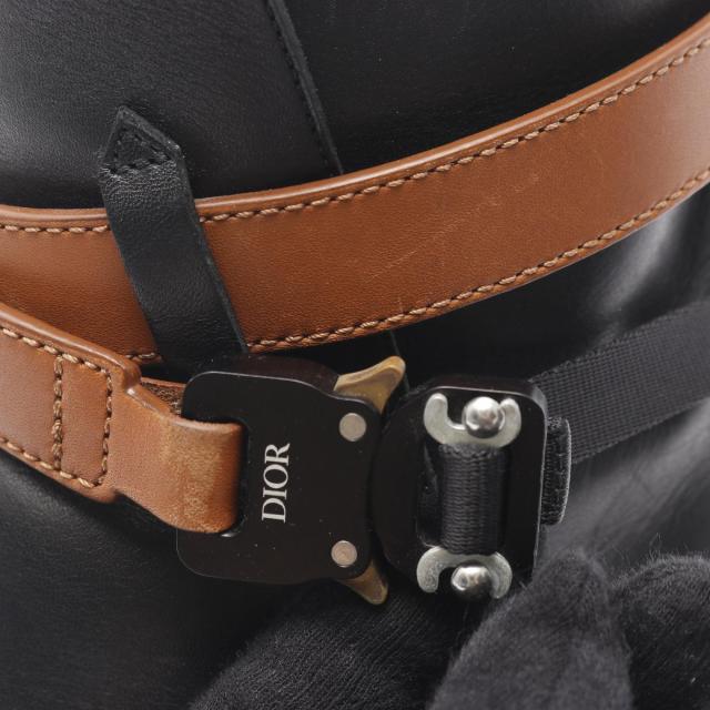 ディオール Dior エヴィデンス ジョッパー バックル ブーツ 靴 レザー