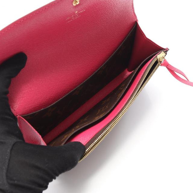 ルイ・ヴィトン LOUIS VUITTON ポルトフォイユ エミリー 二つ折り長