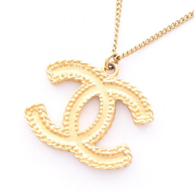 シャネルChanelネックレス ココマークGPメッキラインストーンゴールド シャネル CHANEL ココマーク ネックレス ジュエリー GP（ゴールド