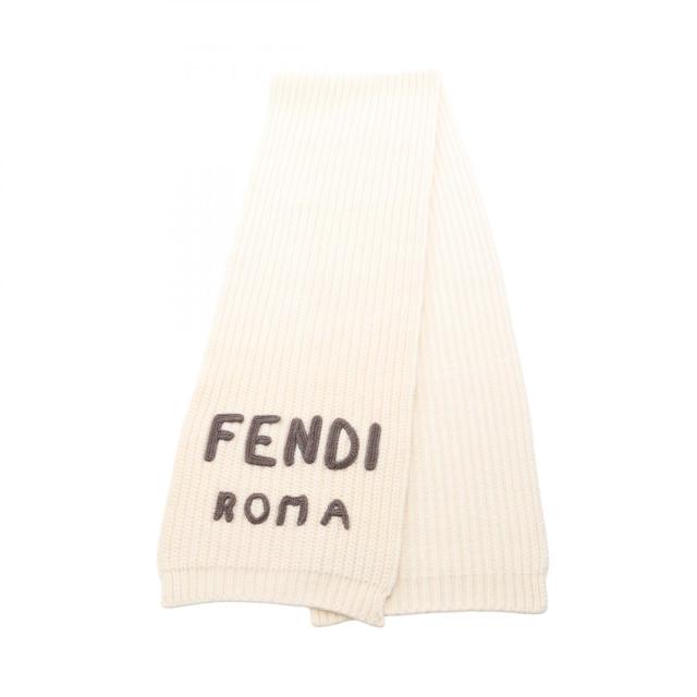 フェンディ FENDI マフラー 衣料品 ウール レディース アイボリー系 【中古】