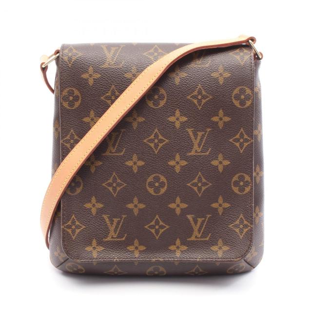 ルイ・ヴィトン LOUIS VUITTON ミュゼットサルサ ショートストラップ ショルダーバッグ バッグ PVCコーティングキャンバス レザー モノグラム レディース ブラウン系 M51258 【中古】